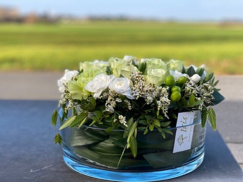 Groen-wit bloemstuk